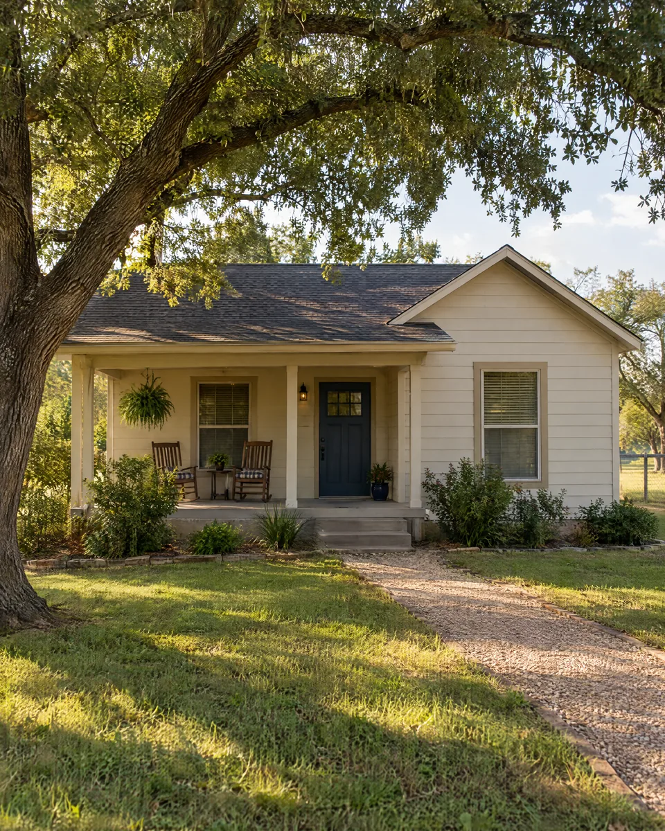 Generated illustration of a Texas residence